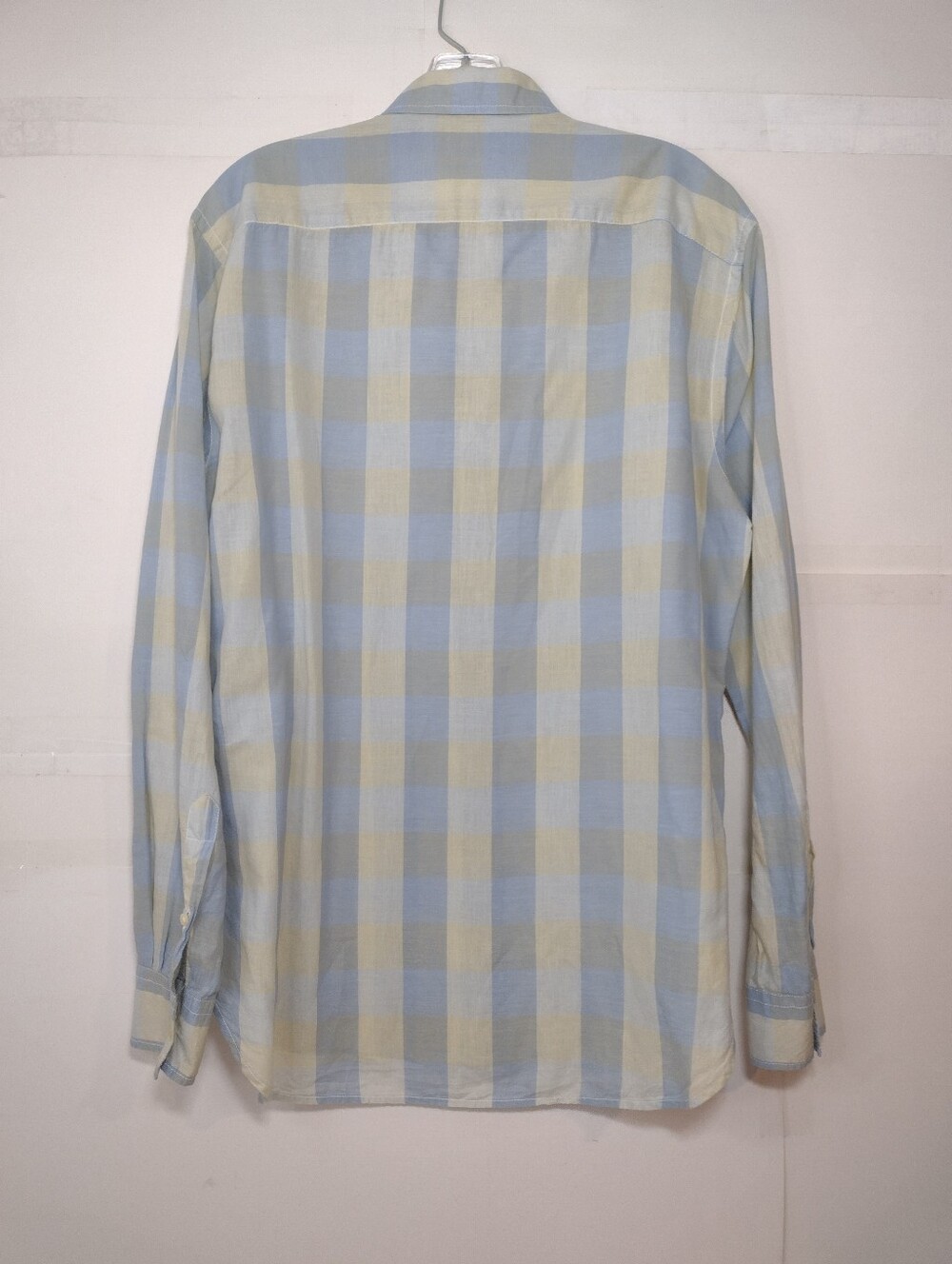 What Goes Around Comes Around Men's Blue & Cream Plaid Button-Up Shirt - Picture 2 of 11